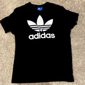 Men’s Adidas Trefoil Black T shirt Large